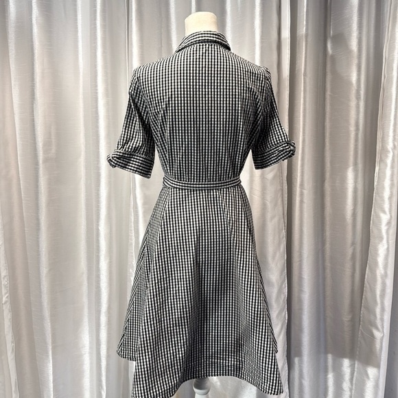 Calvin Klein Tie Waist Short Sleeved Shirt Dress Size 6 - Picture 5 of 7
